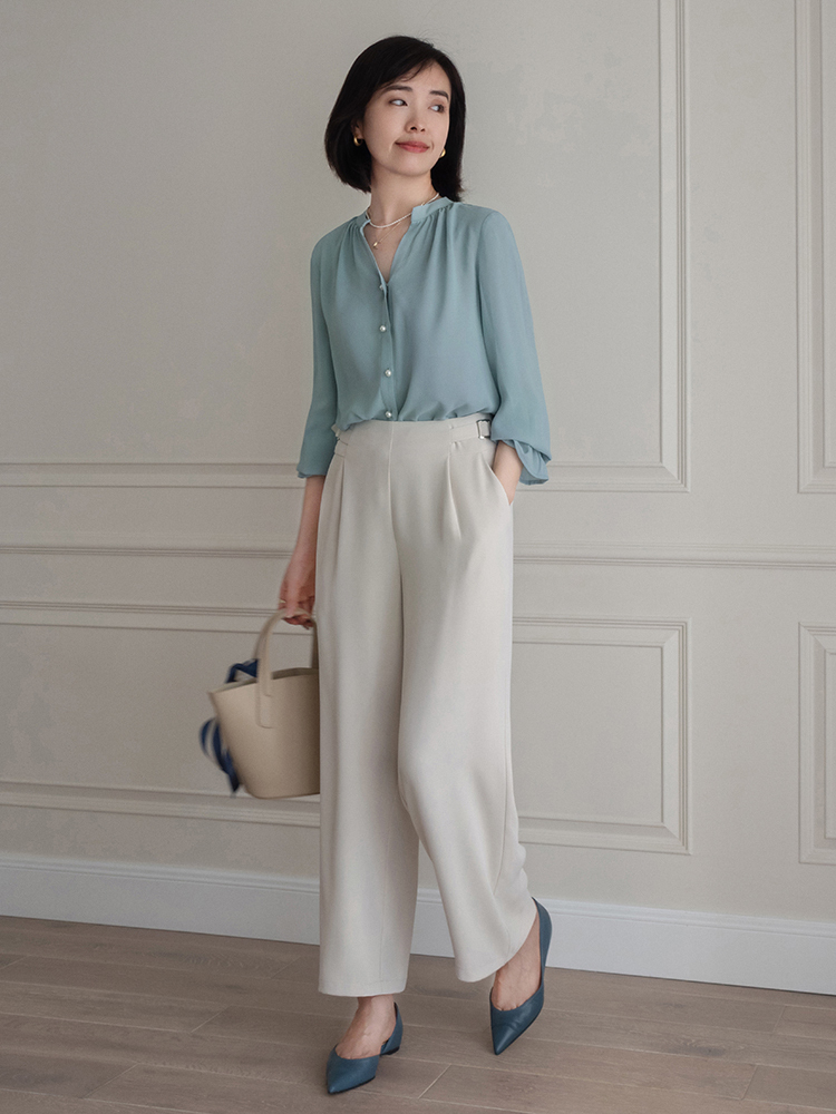 针织开衫|30+的女性怎么穿才好看,用粗条纹针织衫配薄纱半身裙,高级优雅