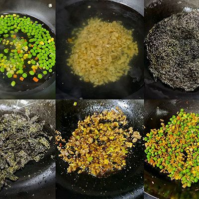 紫菜|紫菜肉末炒饭