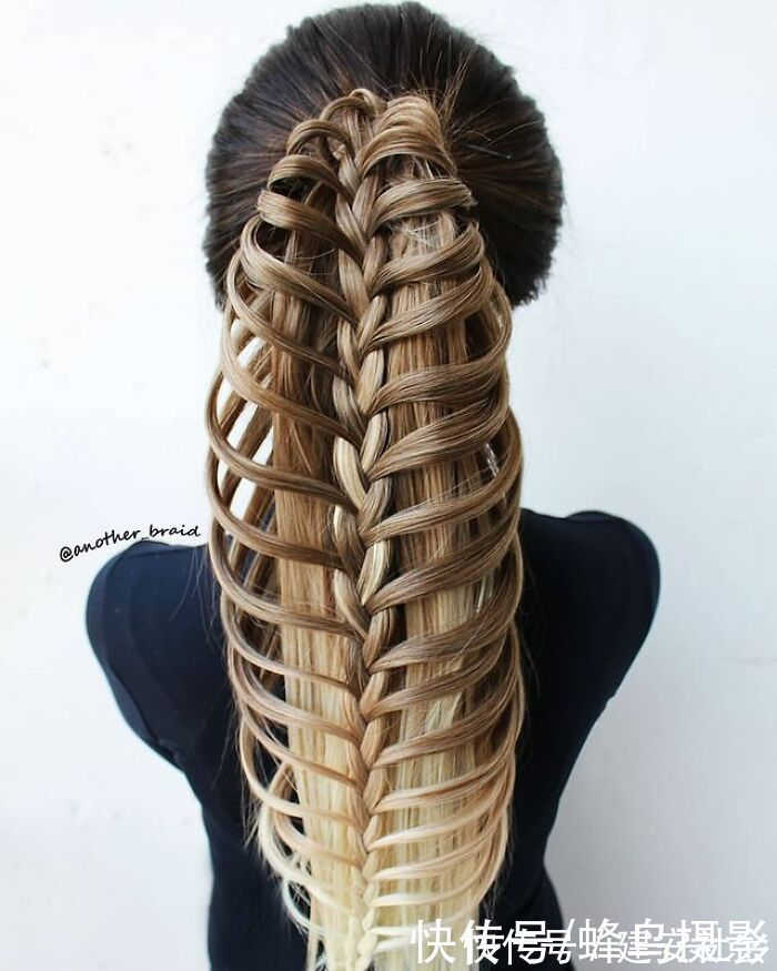 发型 65张编发照片,这哪是编头发分明是画画,图3这发型一次要半天