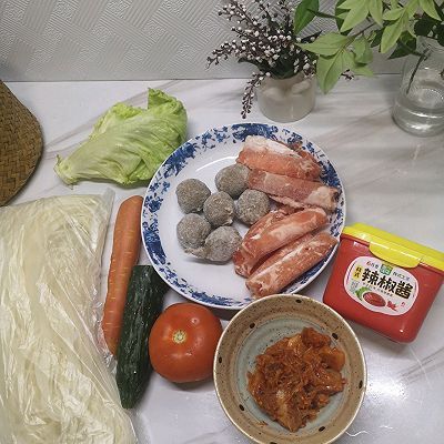 今日份韩式火锅米粉