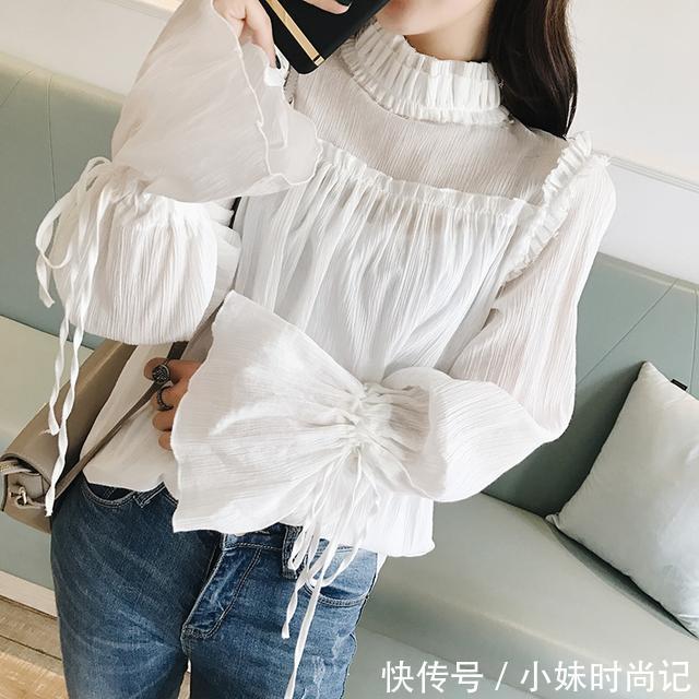 雪纺衫|少女们的清新春夏季,需要来一款又美又有特点的雪纺衫