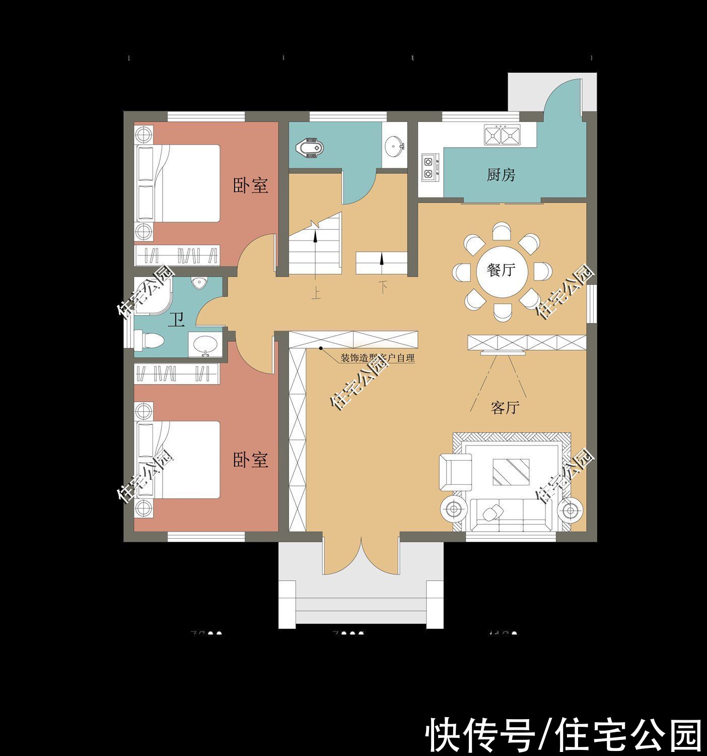 占地|10套小户型农村别墅图纸，第6第7套建的人最多，最后一套颜值最高