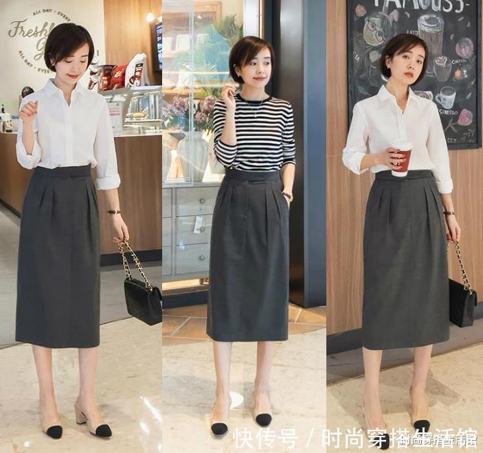 早春的半裙怎么穿?这位时尚博主轻熟风穿搭示范,温柔气质又好看