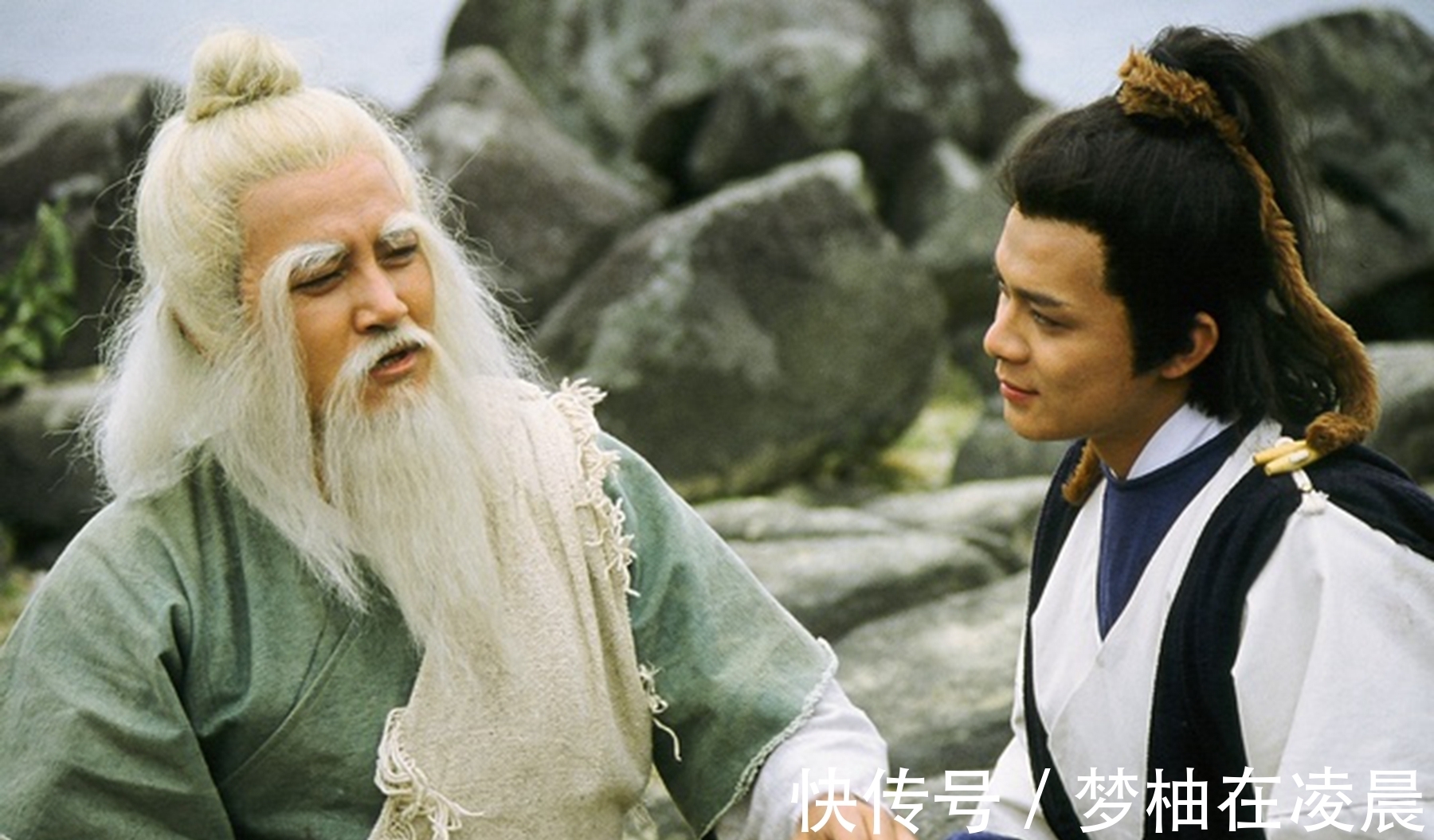 王重阳#射雕英雄传中,后期周伯通是否达到了一论王重阳的实力?