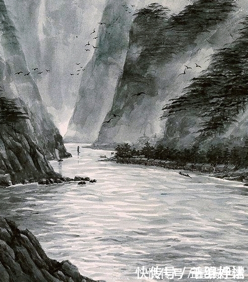 画家&既有光影明暗,又有国画韵味,陶冷月绘《寒江冷月》