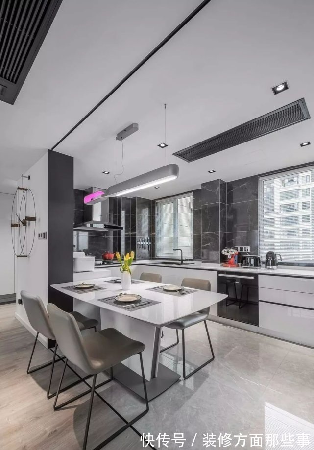 柜体|120㎡现代轻奢风开放式设计和朴素的色调,有一种高品质的氛围!