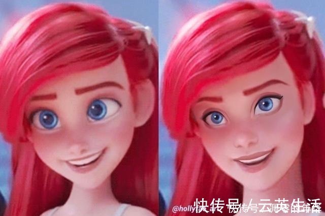 艾玛@如何让迪士尼公主更像真人“面部重塑”了解一下,茉莉美到惊艳