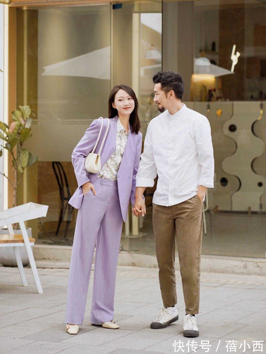 紫色 穿西装时别总是配牛仔裤,学博主这样搭连气质都变高级,赶紧学!