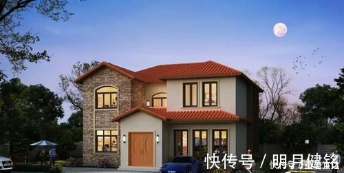 面宽|农村自建三层别墅,面宽仅11米,7室1厅带书房,占地面积小也能建好房