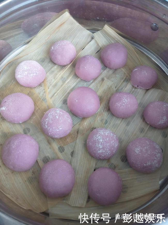 教你做一口一个香甜的紫薯小馒头,小朋友们爱极了