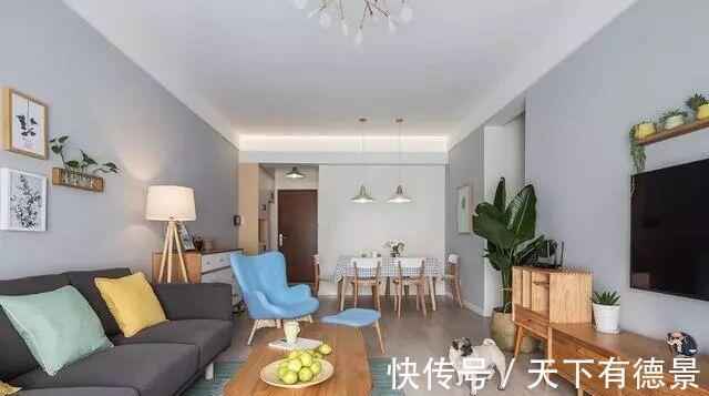 两居室|闺蜜的90㎡北欧两居室,全包14万,卫生间清爽的色调,非常不错