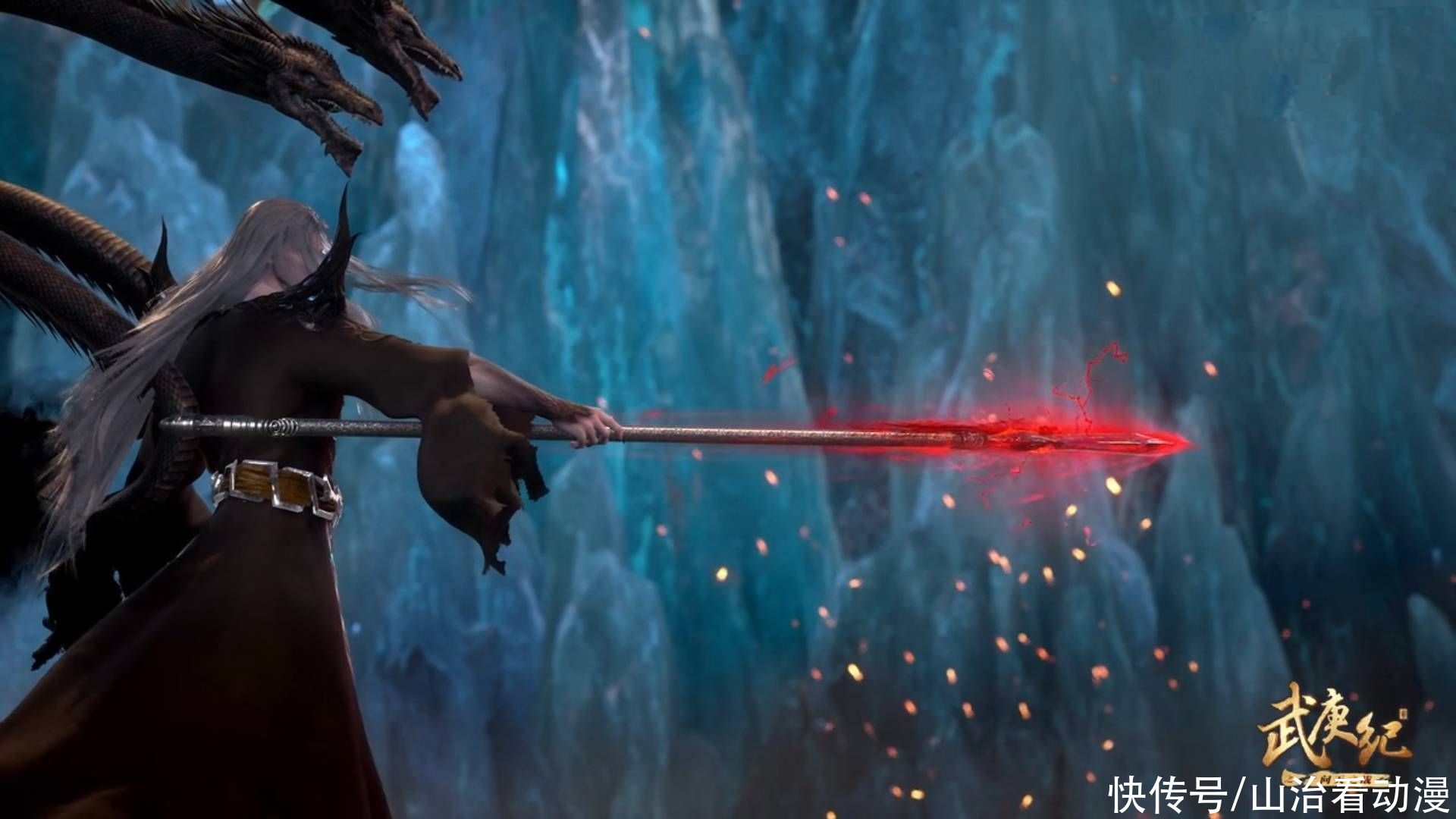 白龙|武庚纪：人族最强大剑士子羽挑战黑龙天，逼出天的血矛，太强了