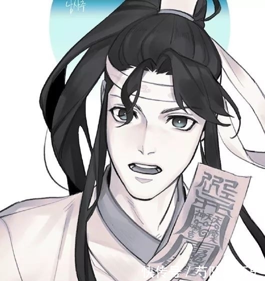 画师!魔道祖师:韩国画师笔下的众人,景仪是个小可爱,瑶妹今天二米七