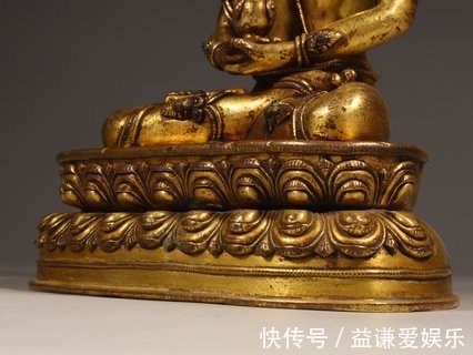 无量寿佛$清代,铜鎏金嵌宝无量寿佛