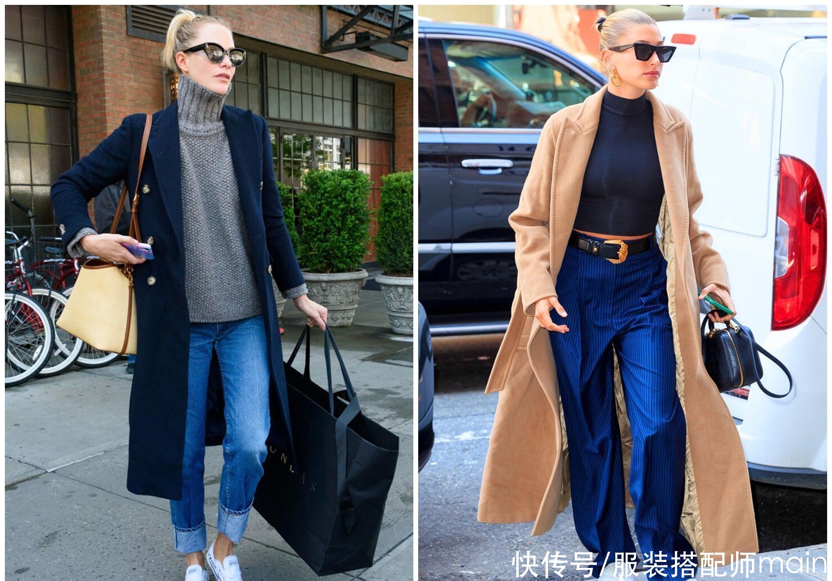 脸大脖子粗不能穿高领毛衣？学会这几个穿搭技巧，显瘦又显时髦