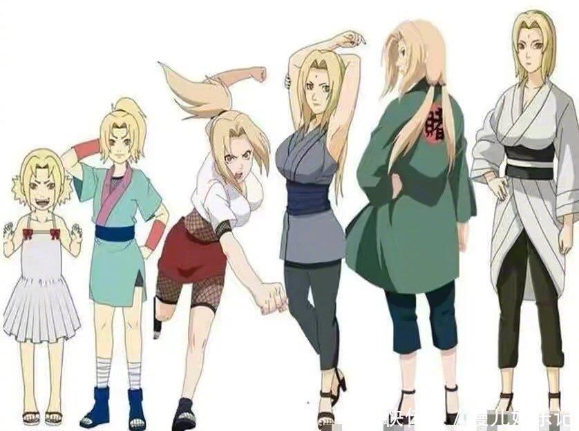 雏田|火影忍者中的女忍者,从幼儿时期到婚后状态,雏田的变化最惊人