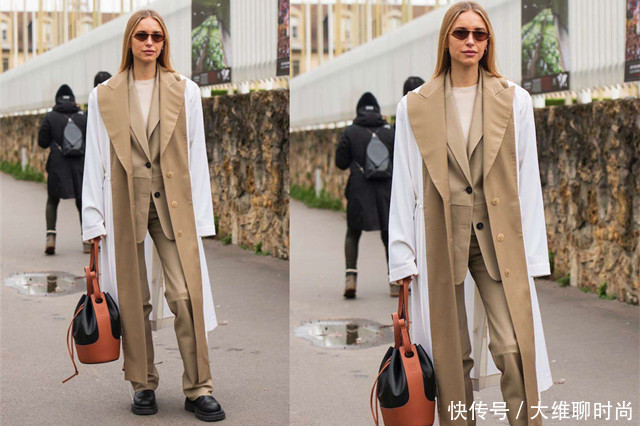 叠穿难怪那么火,既保暖又时髦,三木红色三件套呈现优雅复古美