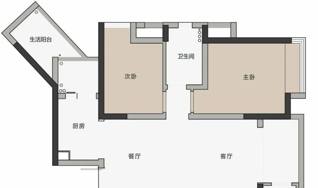 储物空间|79平米混搭风格，客厅的壁炉电视墙，书房的隐形床，都是大制作！