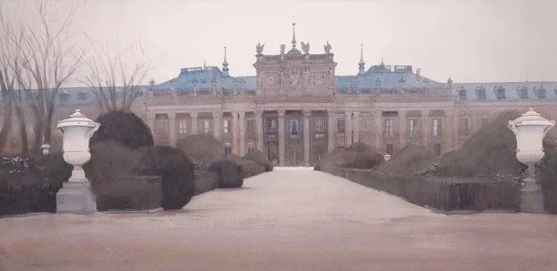 美术学院#Charles Villeneuve 的超美的城市风情水彩！