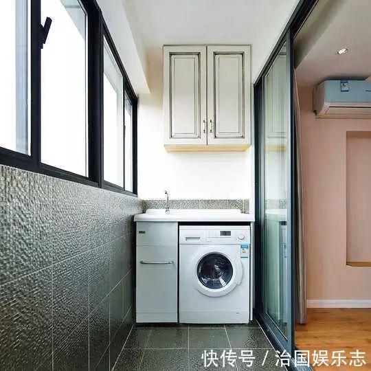 阳台上|阳台放洗衣机，做个柜子好看实用多了，20个案例给大家做参考
