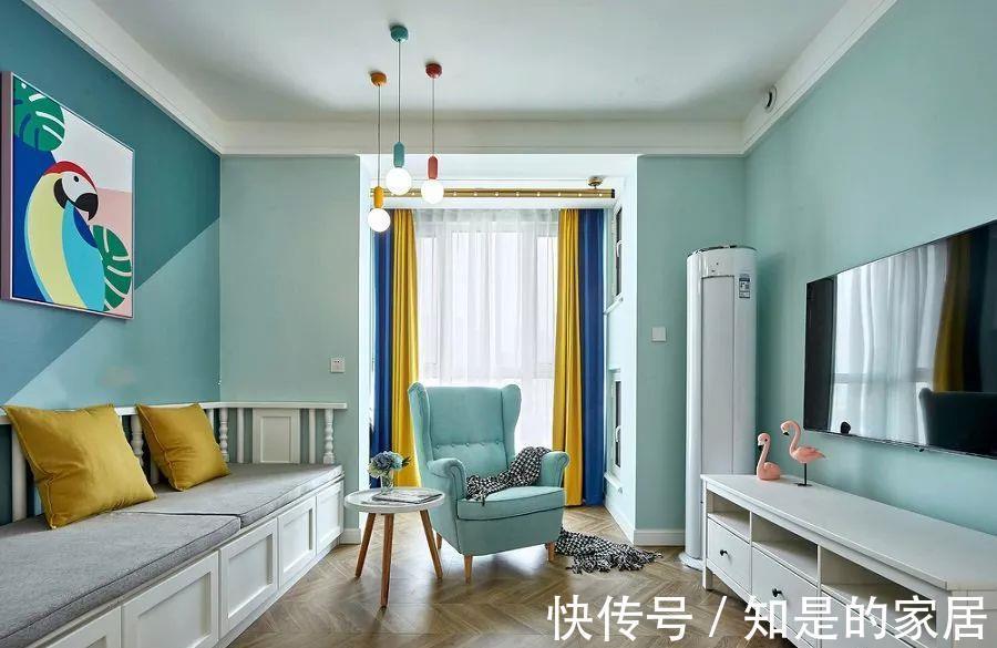 沙发|75平的北欧风小户型二居室，卡座也作为沙发，好实用