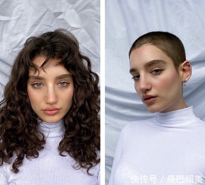 美女|18位美女换发型真大胆,直接剪成小寸头,变化真不小