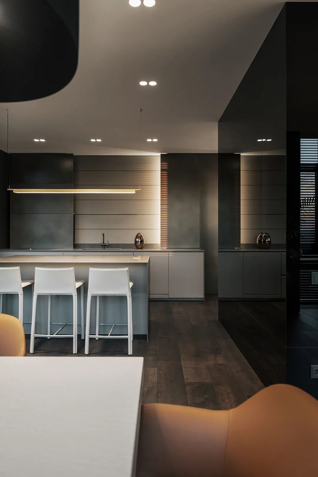 档次|130㎡现代极简，简洁低调的高级黑，轻奢大方高档次
