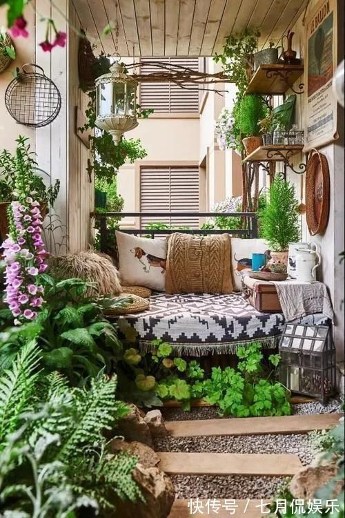 闲人|这样的阳台,那院子我也不换,美得太过分,今生只做个闲人了!