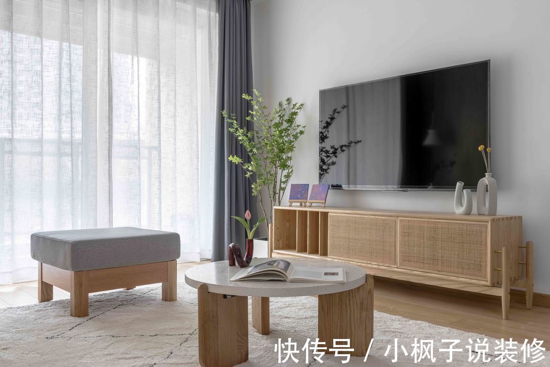 养眼|原木+白色,87㎡舒适养眼倍感亲切,给设计师点赞