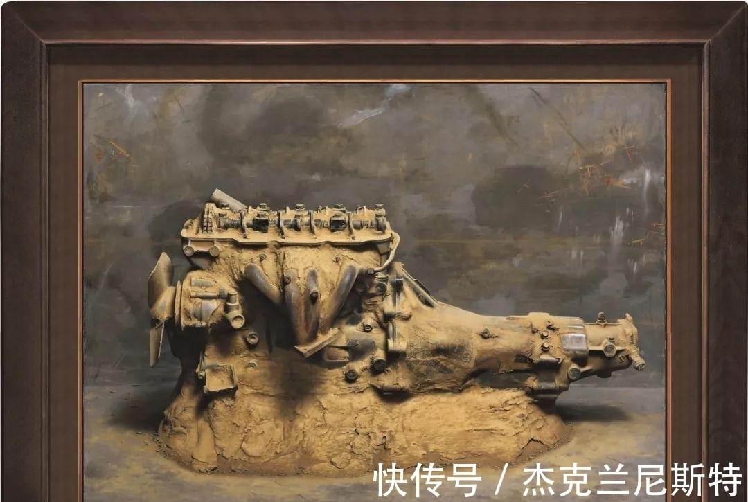 绘画!他画发动机,横的卖198万竖的卖1897万,美术老师却说这不是画