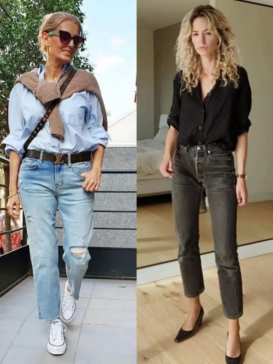 阔腿裤 ?阔腿裤过时了,今年秋天流行的是“九分裤”,青春时尚谁穿谁美