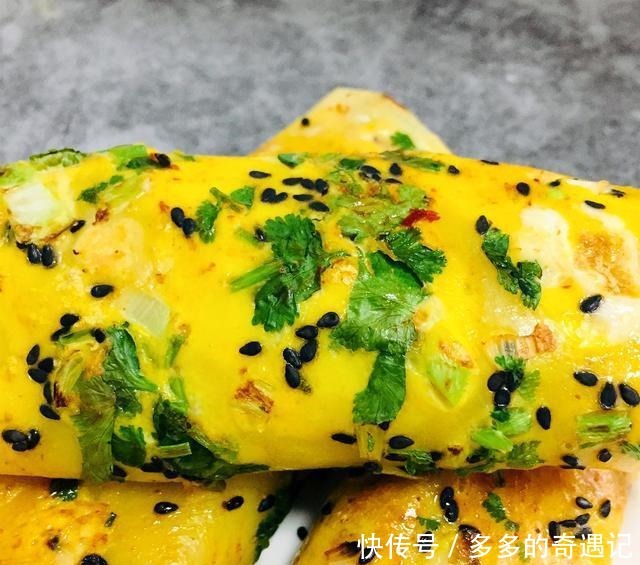  在家摊杂粮煎饼，一搅一煎，简单2步搞定，倍儿香！