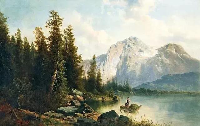 艺术家#奥地利艺术家的超美风景油画,领略大自然的宁静之美