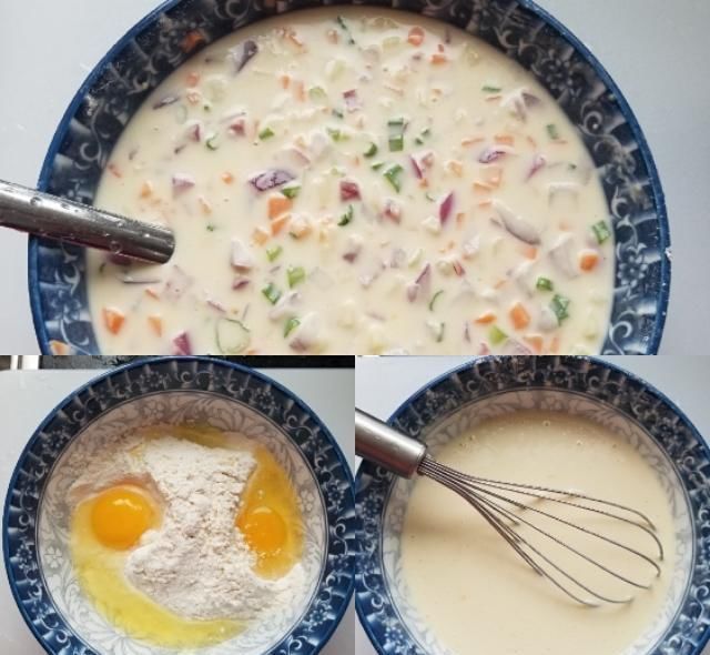 和面|懒人的做法，1碗面粉不用和面,不用发面，简单的煎饼就出来啦