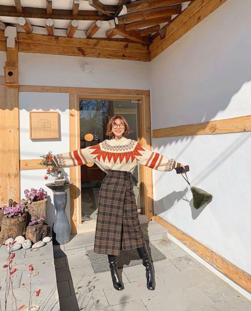 裙子 + 靴子 = 好看 + 洋气 ！