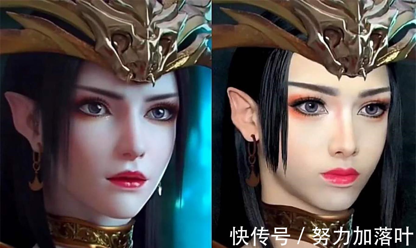 小姐姐|二次元仿妆可以以假乱真,富江毫无破绽,史莱克七怪无懈可击