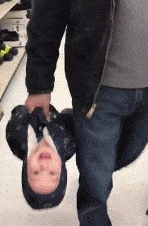 |搞笑GIF:熊孩子你做了, 我小时候想做又不敢做的事情