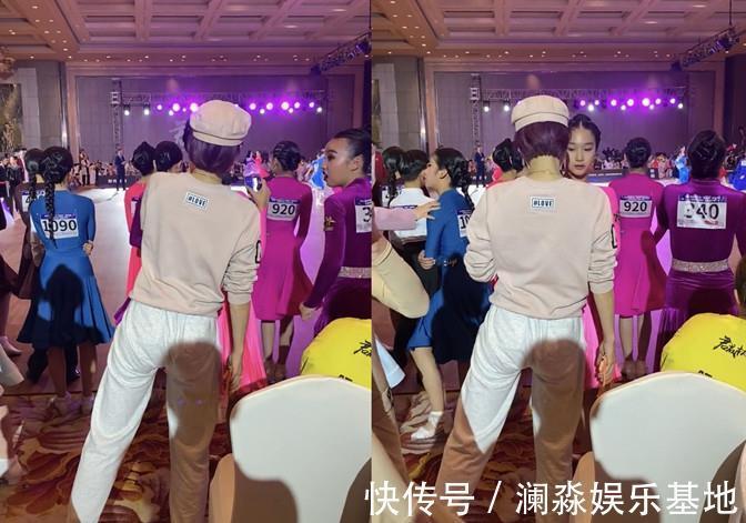 裤装|马伊琍全天助阵女儿比赛,穿卫衣裤子卡裆太尴尬,挑染紫发好靓女