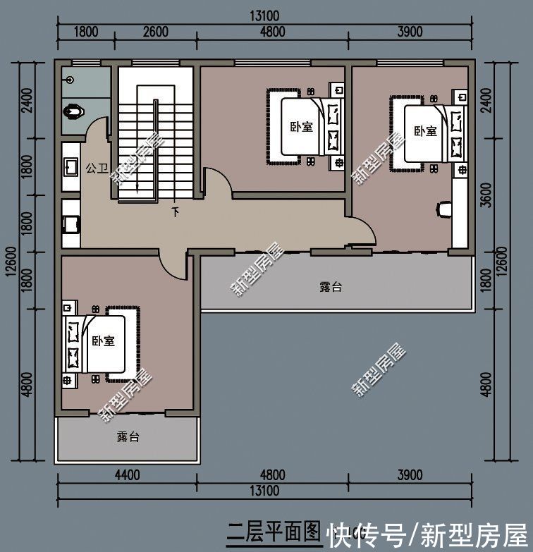 建筑面积|分享10套农村二层户型，每一套颜值都很高，照着建房一定错不了