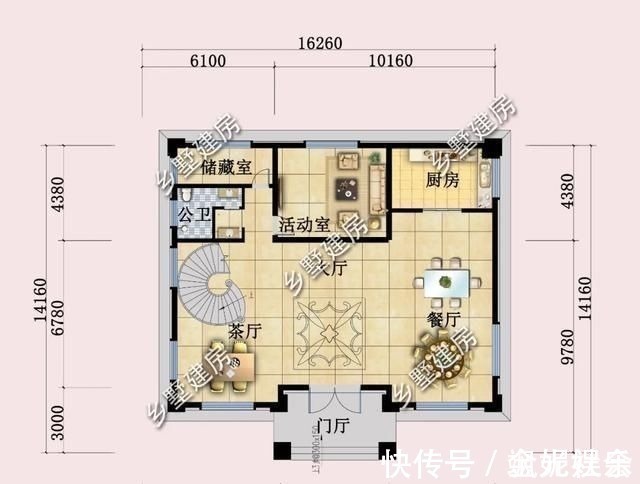 卧室|16X14米豪华四层别墅,设计格调满满,打造高品质农村生活