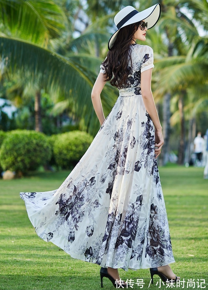 裙摆|复古大摆裙,时尚减龄系,气质修身范