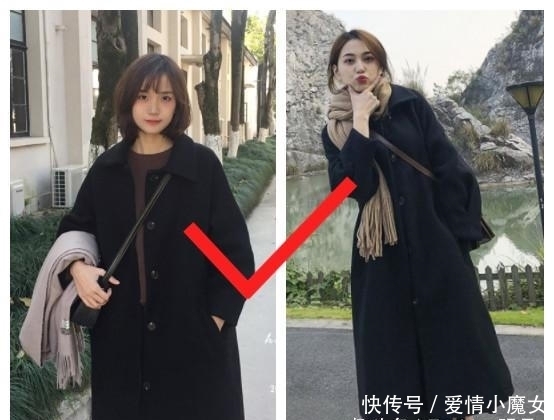黑色|就算是穿黑色大衣,内搭也要美美的,小个子女生更要注意搭配哦