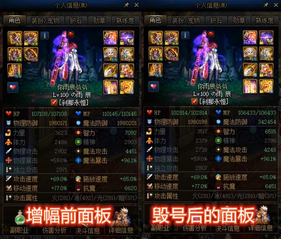 国服|DNF：旭旭宝宝增幅频频失利，帮国服第一冰洁增幅，差点全身被毁