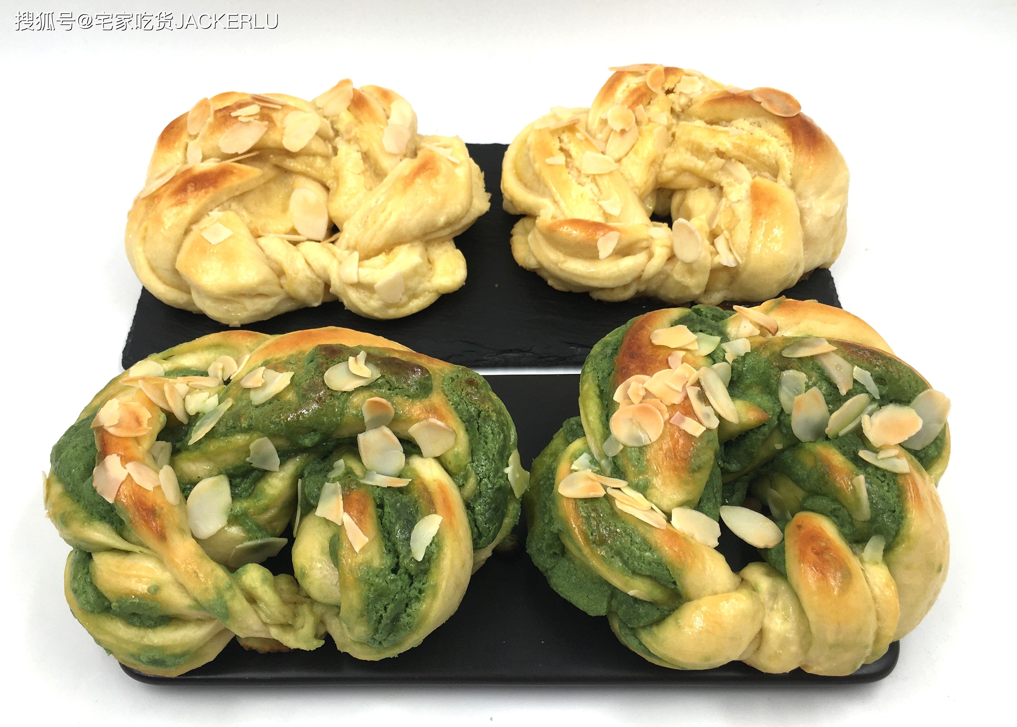 奶酥花环面包，淡淡茶香味，甜而不腻，奶香味十足。