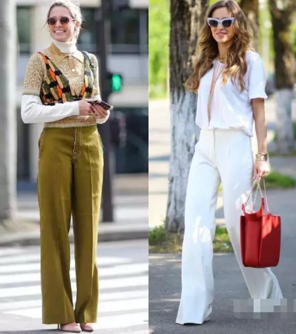 高跟鞋搭配阔腿裤,优雅时尚显高显腿长