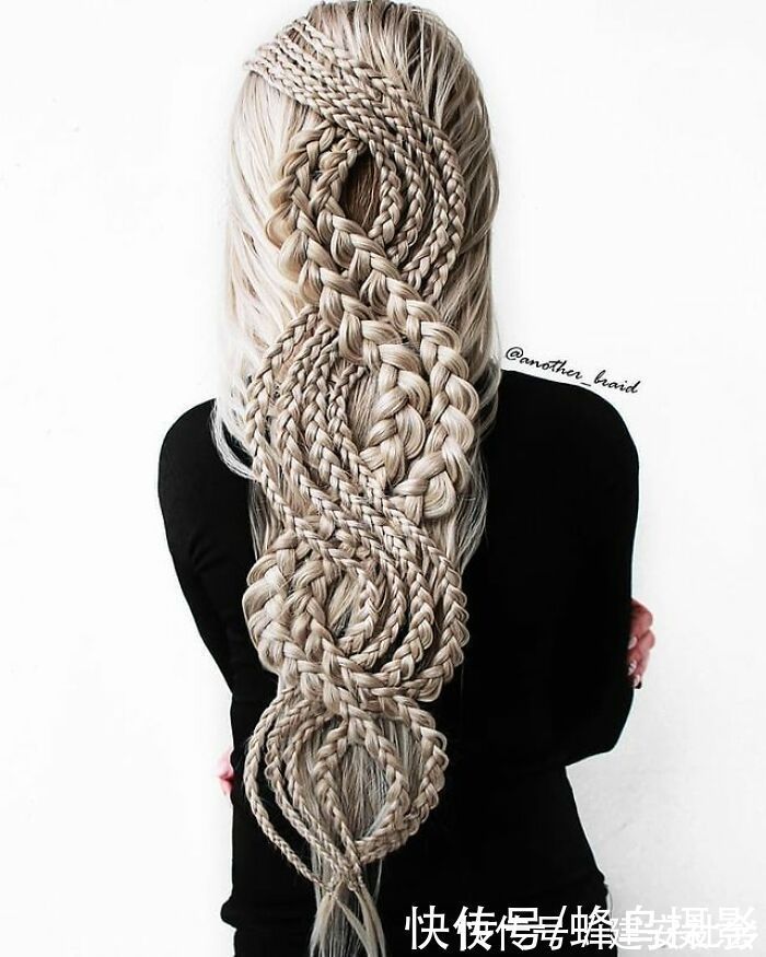 发型 65张编发照片,这哪是编头发分明是画画,图3这发型一次要半天