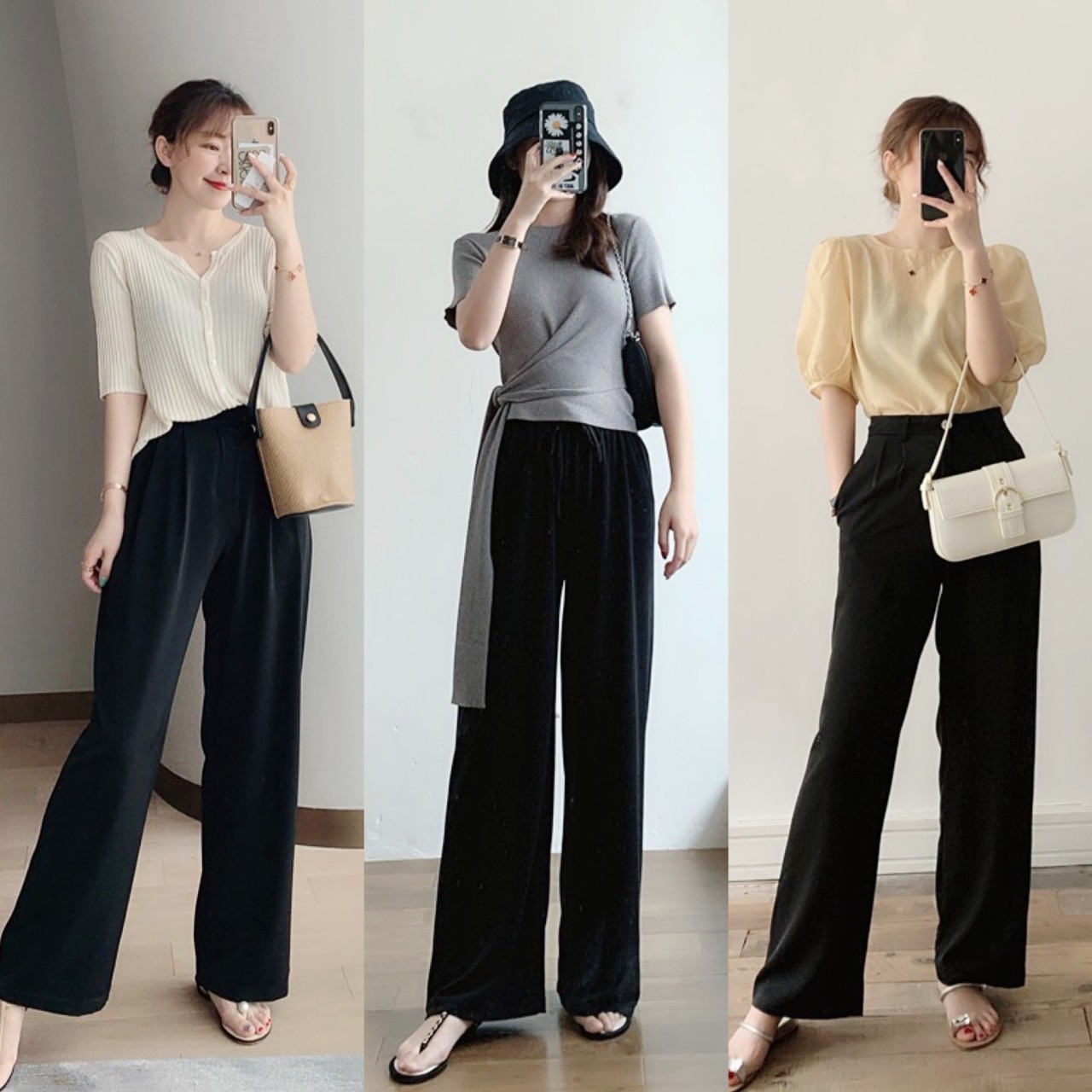 气质感|女生通勤穿搭建议,基础款上衣搭配半身裙,洋气显高又显瘦,好美