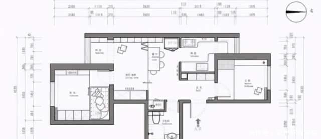 上下床|60平小两居，客厅抬高设计，次卧可住全家人，收纳满分时尚大气！
