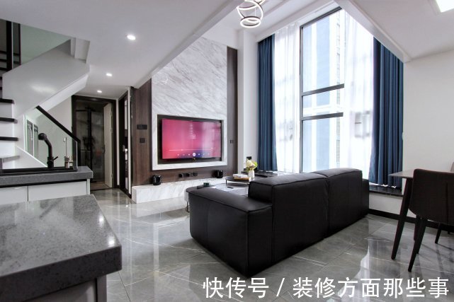 光影|110平复式现代风格,提升空间的“高级感”