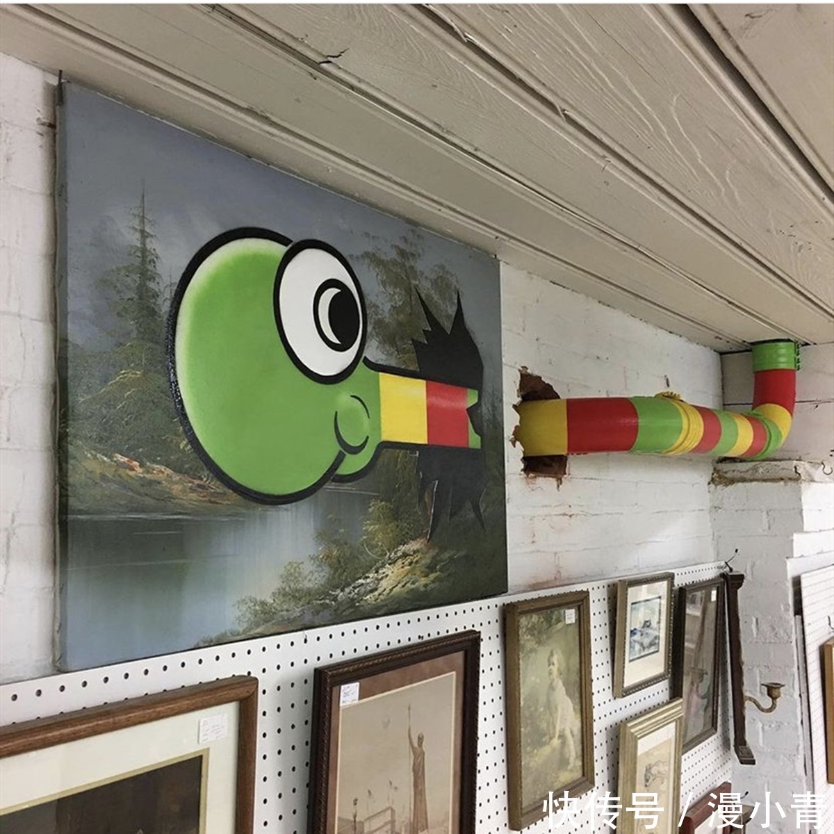 城市@旧水管变画布画出精彩彩绘,艺术家天马行空让街道变得多姿多彩